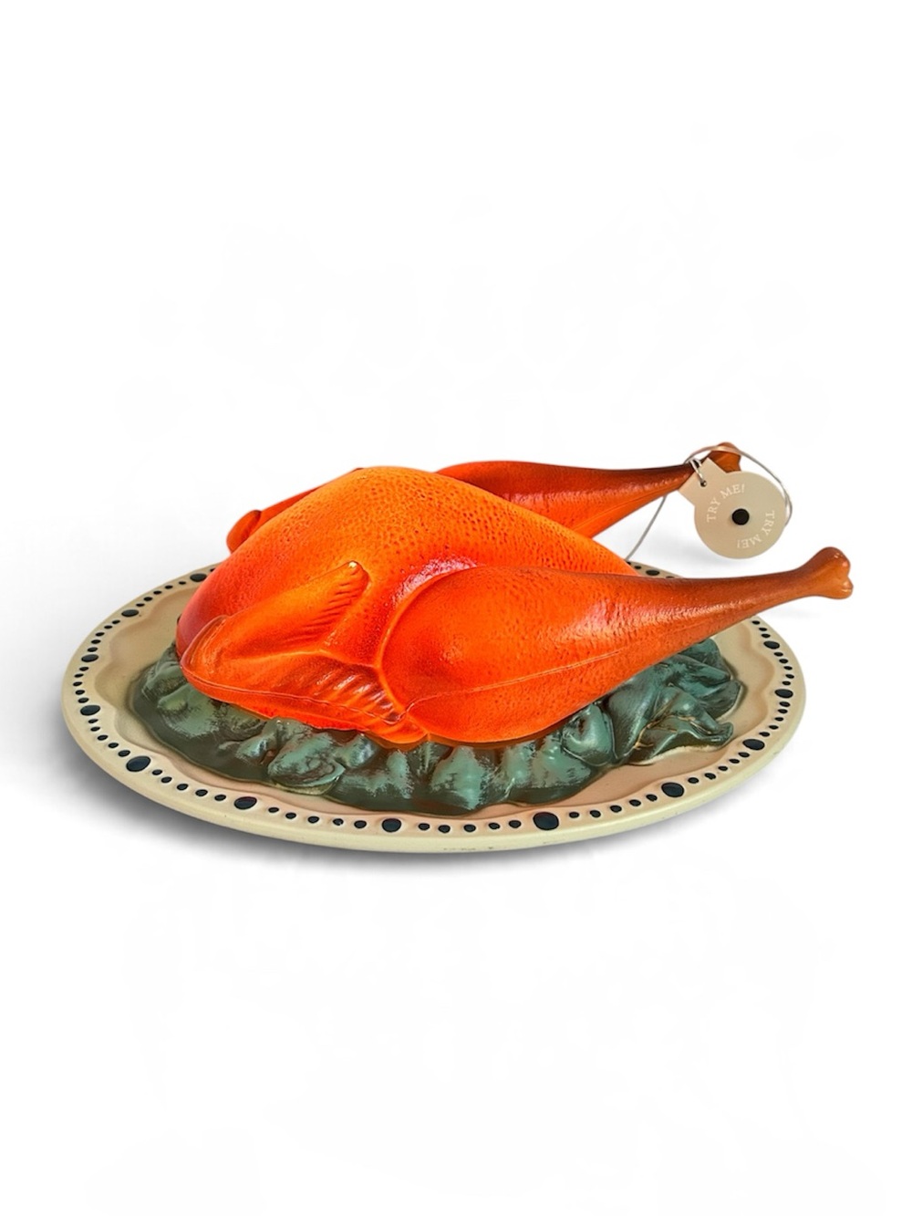 NEW John Derian for Target Lighted LED 12" Cooked Turkey Blow Mold with Timer